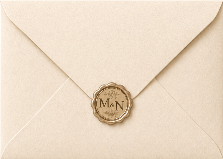 A sealed envelope from Mohamed & Nadeen